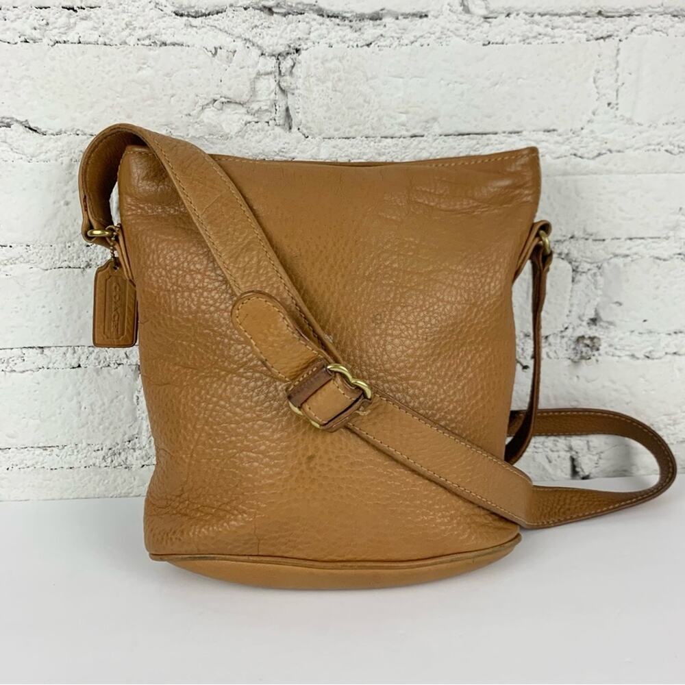 Coach Sonoma Brown Pebbled Leather Bucket Purse